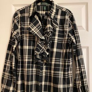 Ralph Lauren ruffle button down